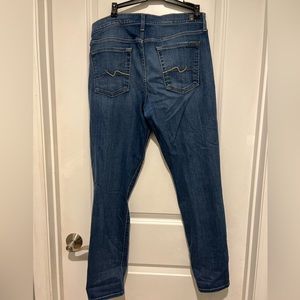 7 for all Mankind Blue Distressed
Josefina Skinny Boyfriend Jeans Size 30